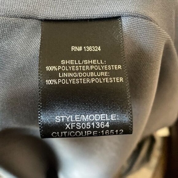 NWT H By Halston Metallic Faux Suede Dress Gunmetal, Size 8 - Picture 6 of 15